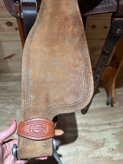 15” Martin Crown C Barrel Racing Saddle Model 4585