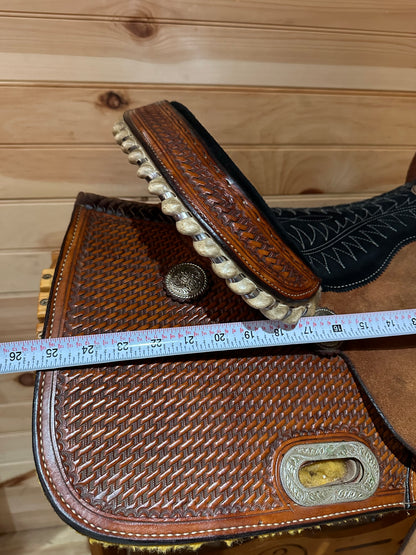 15” Billy Cook Maker Sulphur,OK Barrel Racing Saddle Model 1901