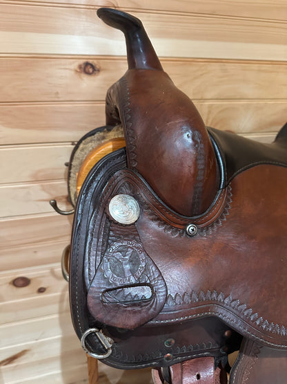 17” Circle Y Topeka Flex-Lite Western Trail Saddle Model 1551