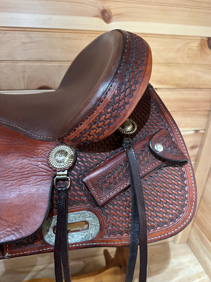 16” Billy Cook Maker Sulphur,OK Western Trail Saddle Model 1536