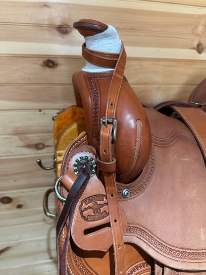 15.5” McCall Lady Pendleton All Around Western Ranch Saddle Model 197 1023