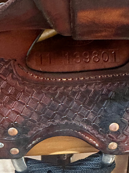 15” Billy Cook Maker Sulphur, OK Barrel Racing Saddle Model 1530