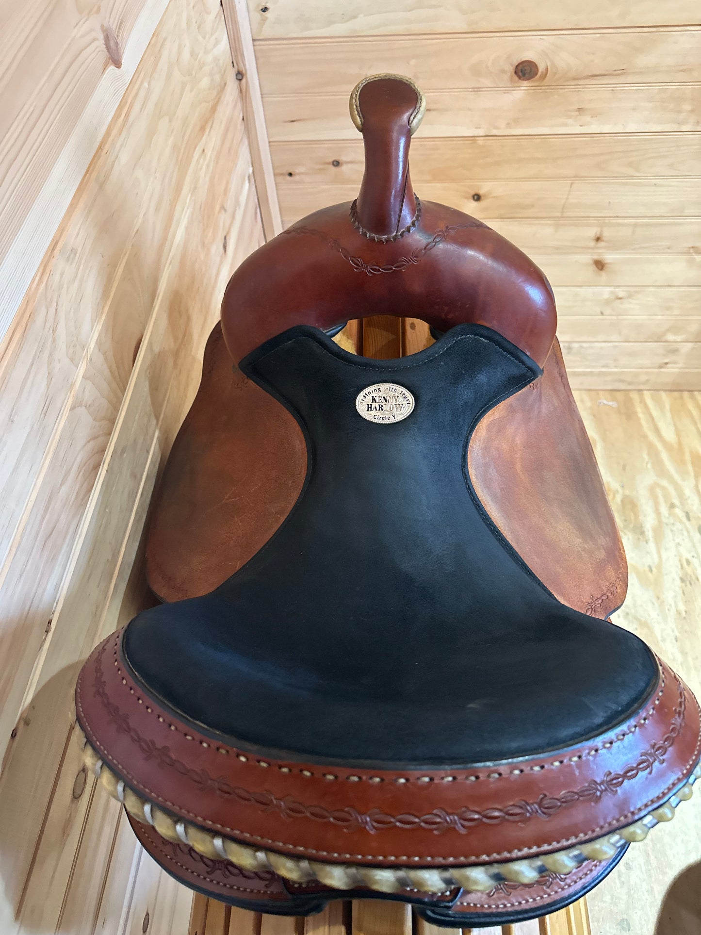 14” Circle Y Kenny Harlow Flex2 Barrel Racing Saddle Model 9212