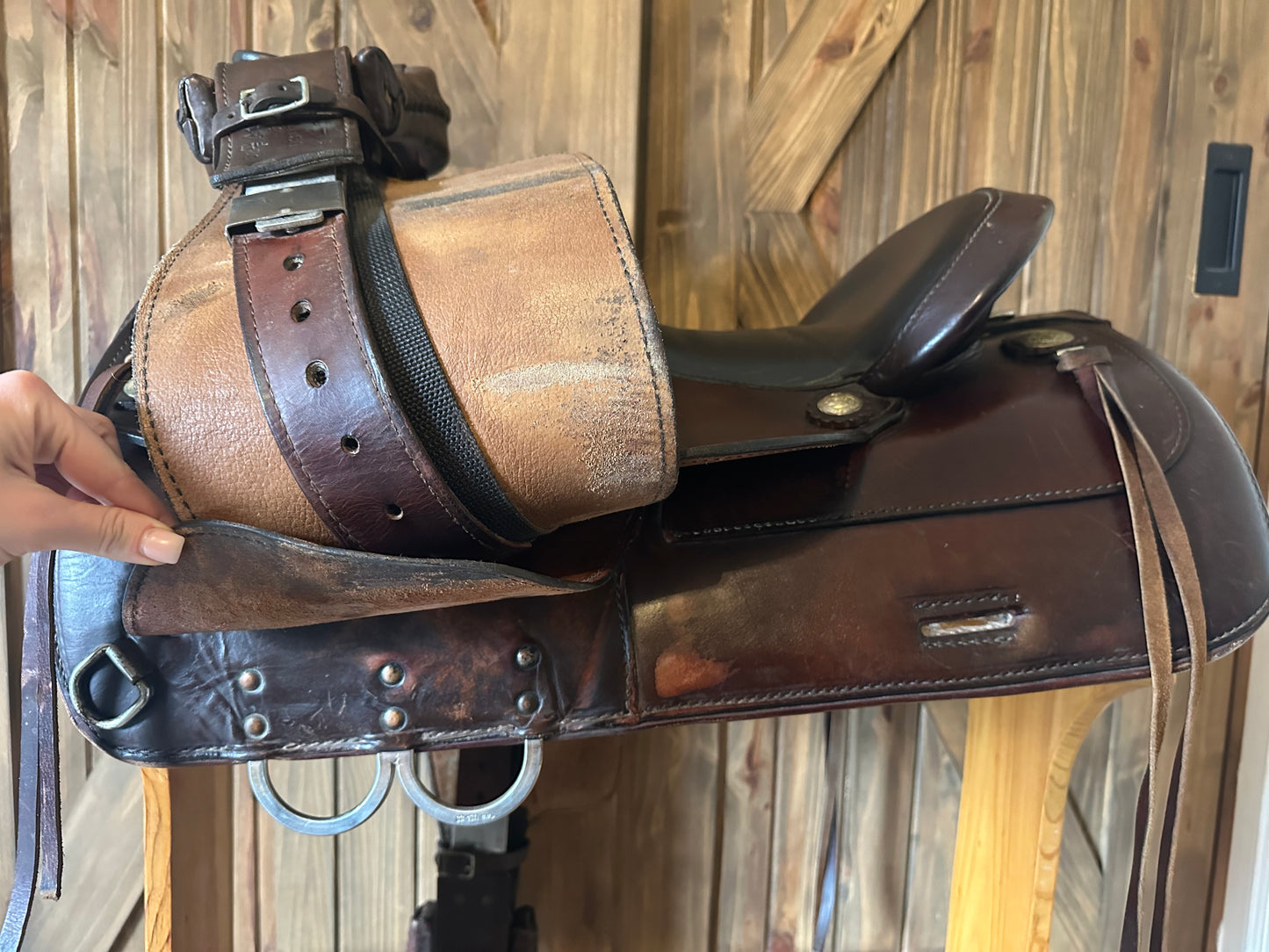 16” Tex-Flex Tex Tan Hereford Western Trail Saddle Model 08tf417-6