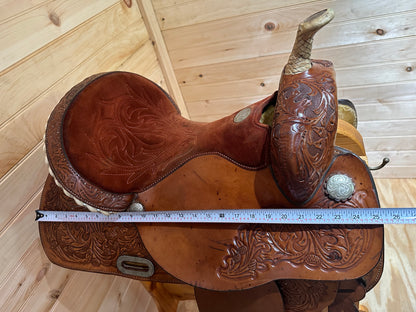 15” Circle Y Barrel Racing Western Saddle Model 2287