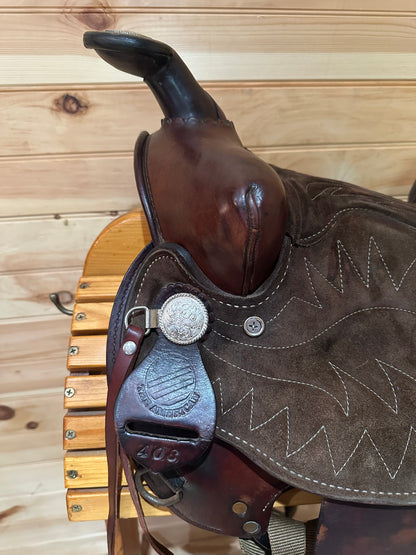 16” American saddlery Barrel Racing Western Saddle Model 408