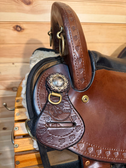 15” Imus 4-Beat Elite Gaited Endurance Trail Saddle & Matching Breast Collar