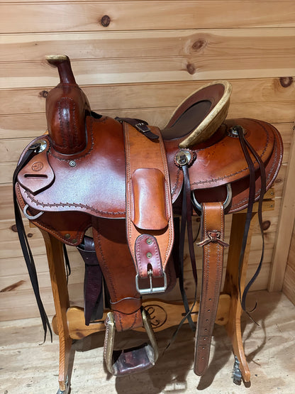 15” Bar B Western Ranch Roper Western Saddle