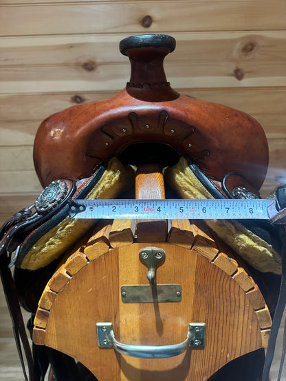 16.5” Allegany Mountain Saddlery All Around Western Trail Saddle