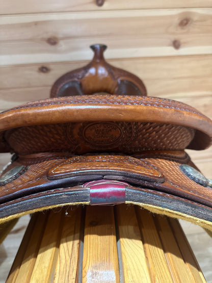 16” Billy Cook Classic Reiner Sulphur OK Western Saddle Model 6005
