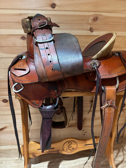 15” Bar B Western Ranch Roper Western Saddle