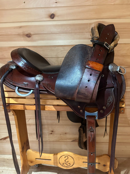 17” RW Bowman B-Light Western Ranch Trail Saddle Model 9517 (XW)