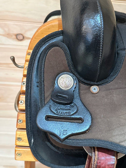 15” Abetta Lightweight Western Trail Saddle