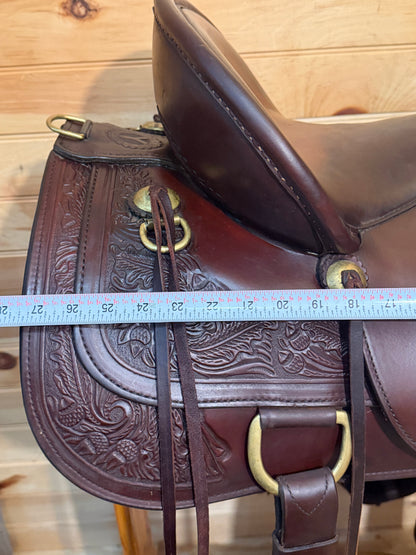 16” Circle Y Carlsbad Flex-Lite Western trail saddle Model 2376