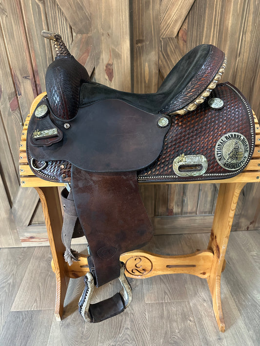 14” Tex Tan Hereford NBHA Liberty II Barrel Racing Saddle