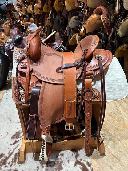 15.5” McCall Lady Pendleton All Around Western Ranch Saddle Model 197 1023