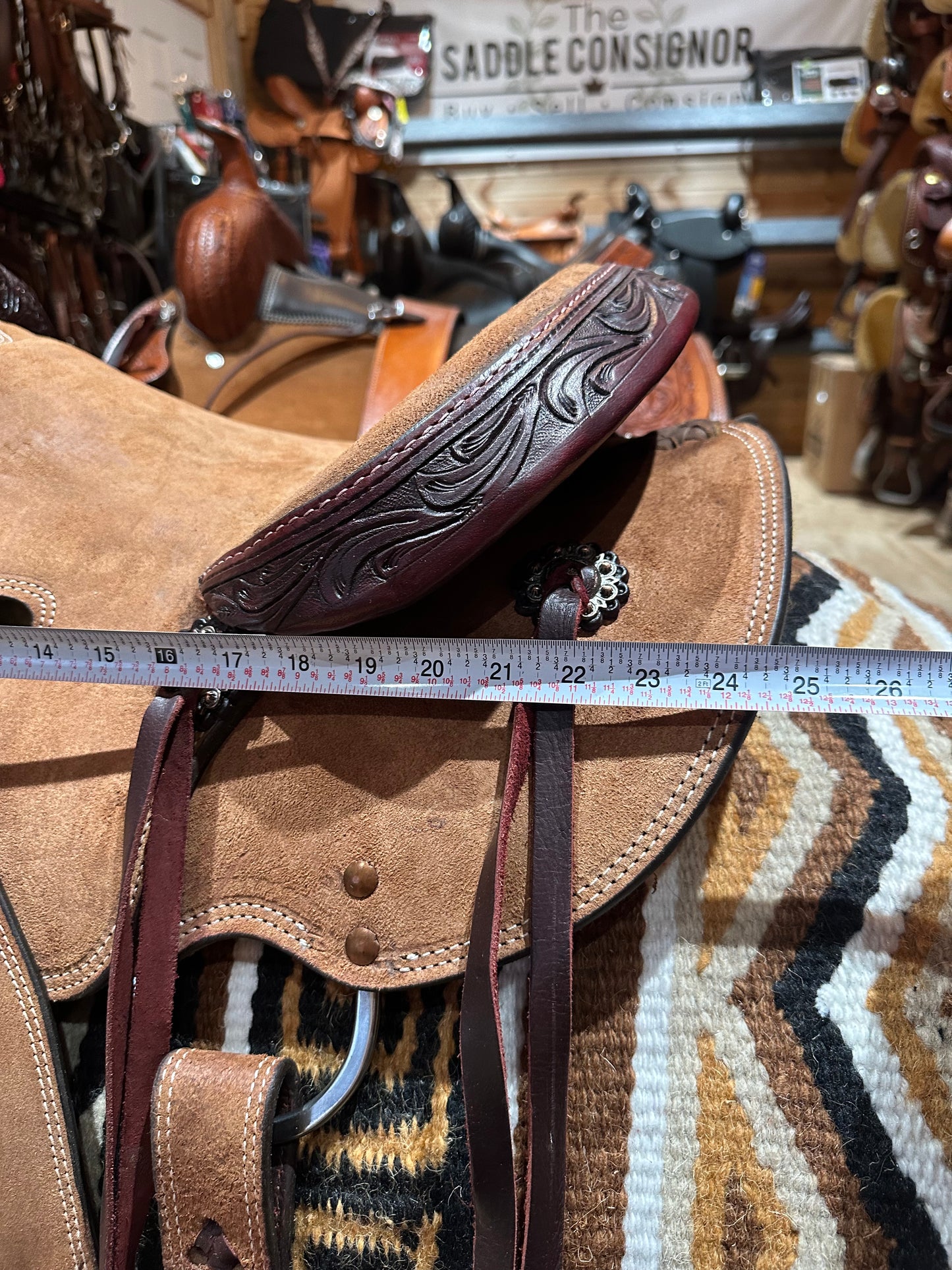 15”, 16” SILVER ROYAL CHANDLER WESTERN ROPING SADDLE MODEL 1035