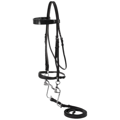Walking Horse Bridle Black Leather