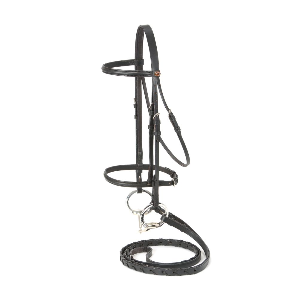 Raised Snaffle Bridle Full