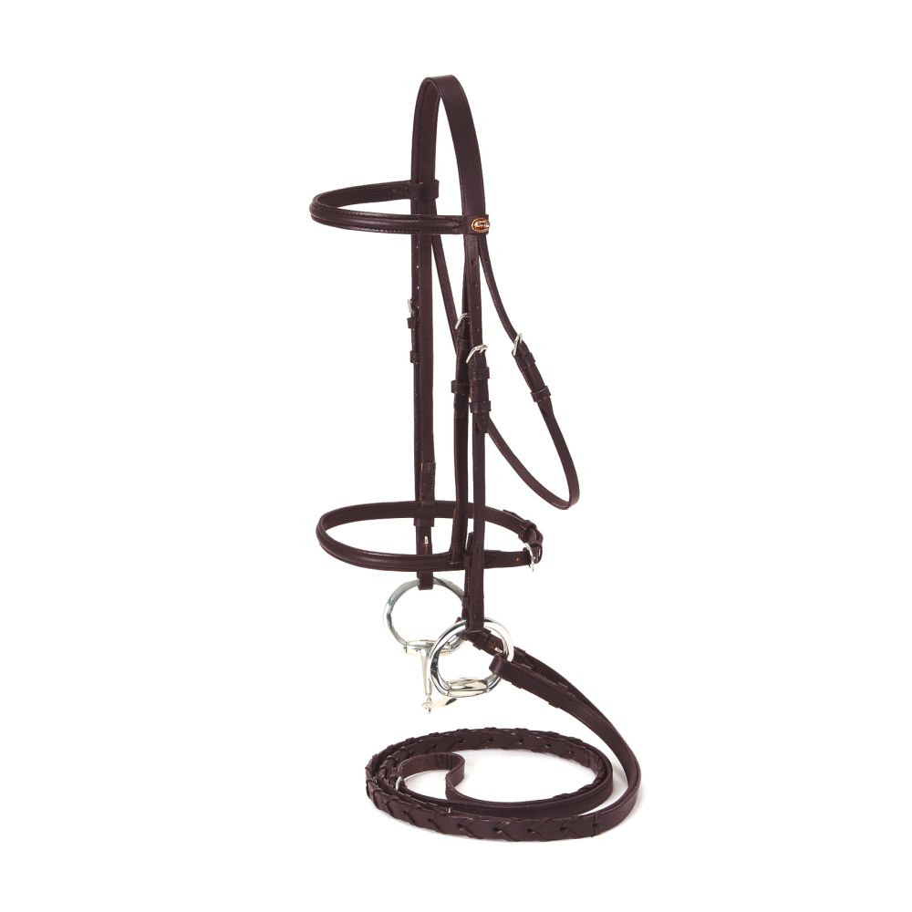 Raised Draft Horse Snaffle Bridle