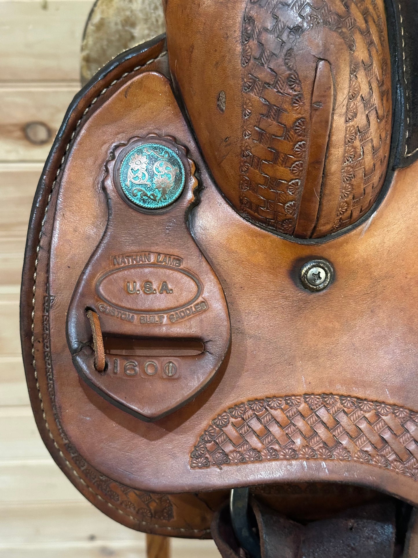 16” Nathan Lamb Roper Western Saddle Model 1601