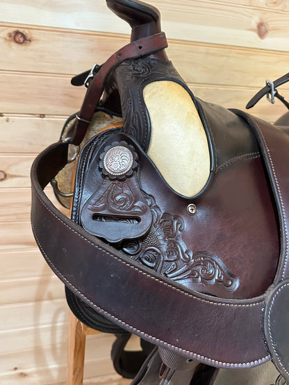 16” Tex Tan Hereford Roper Western Saddle Model 08-1075 *Complete Package*