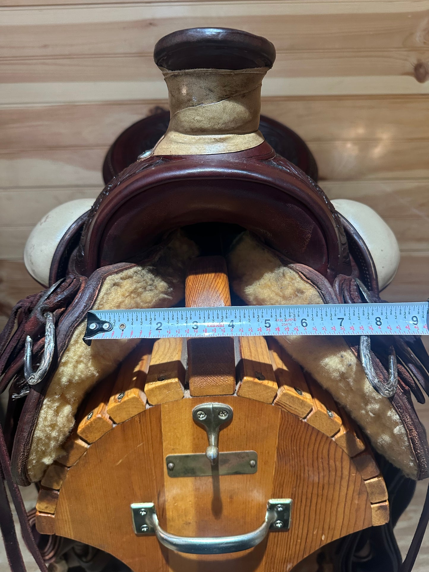 18” RW Bowman B-Light Silver Western Ranch Trail Saddle Model 9478