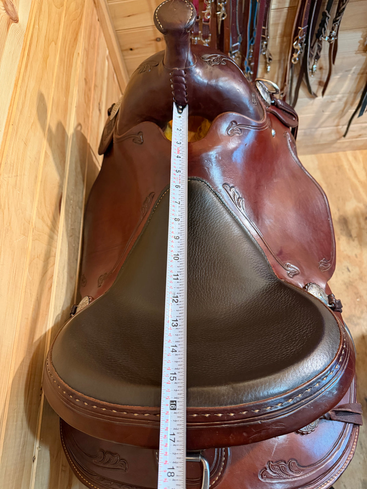 16” RW Bowman B-Light Western Ranch Trail Saddle Model 9416