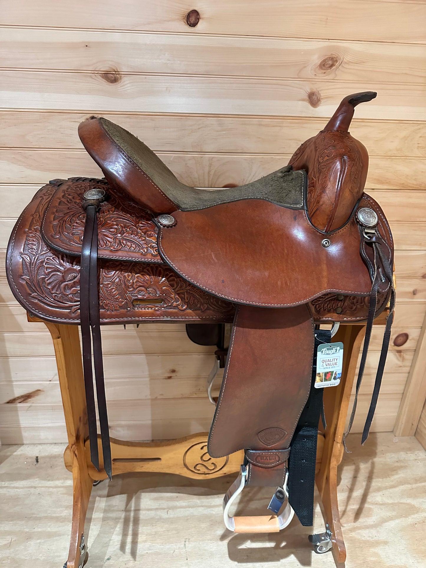 15” Tex Tan TexFlex Western Trail Saddle Model 08-TF400R5