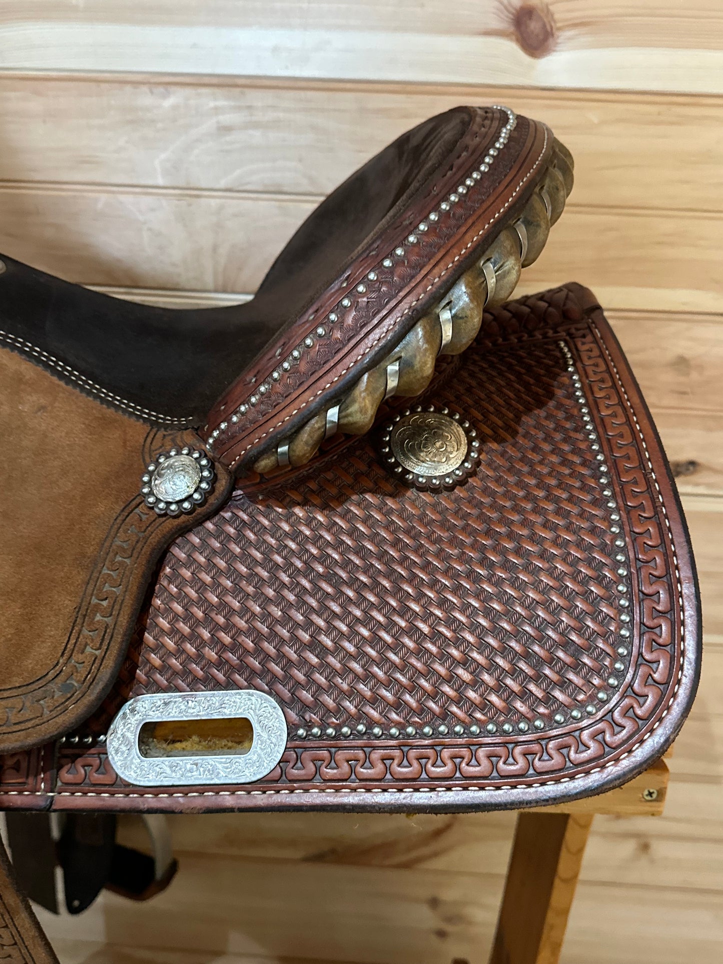 14.5” Texas Best by American Saddlery Barrel Racing Western Saddle Model 1178