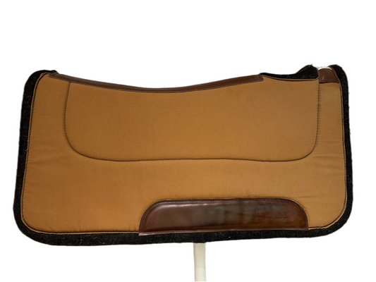 Diamond Wool Contour Western Saddle Pad, 32”L x32”L x1”