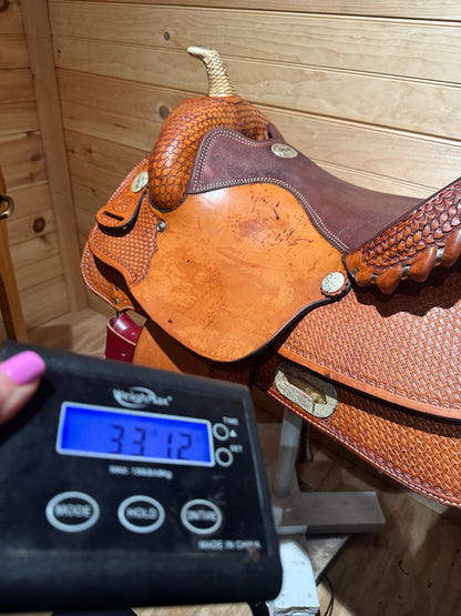 15.5” Billy Cook Maker Reiner Western Saddle Model 1605