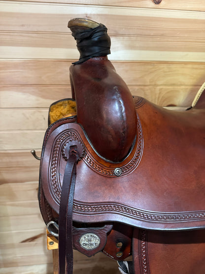 18” Circle Y All-Around Ranch Roper Western Saddle Model 1124