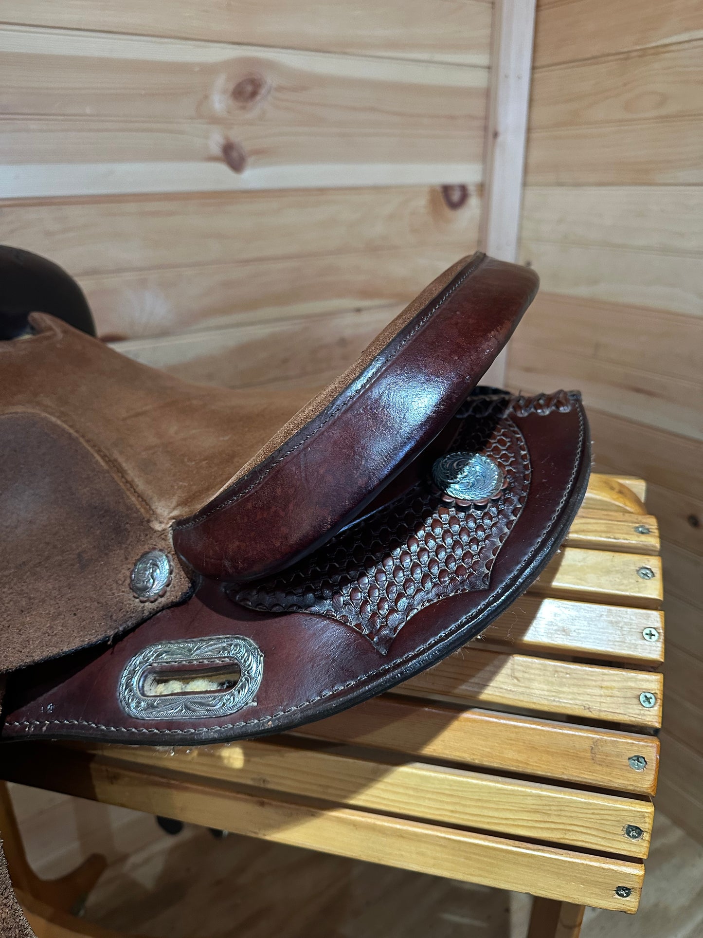 15” Circle Y Barrel Racing Saddle Model 3044