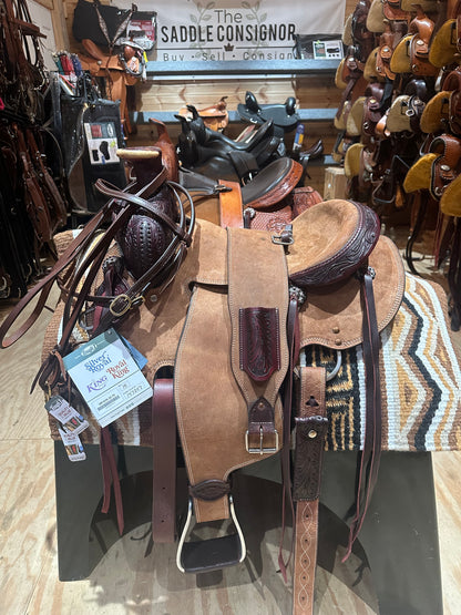 15”, 16” SILVER ROYAL CHANDLER WESTERN ROPING SADDLE MODEL 1035