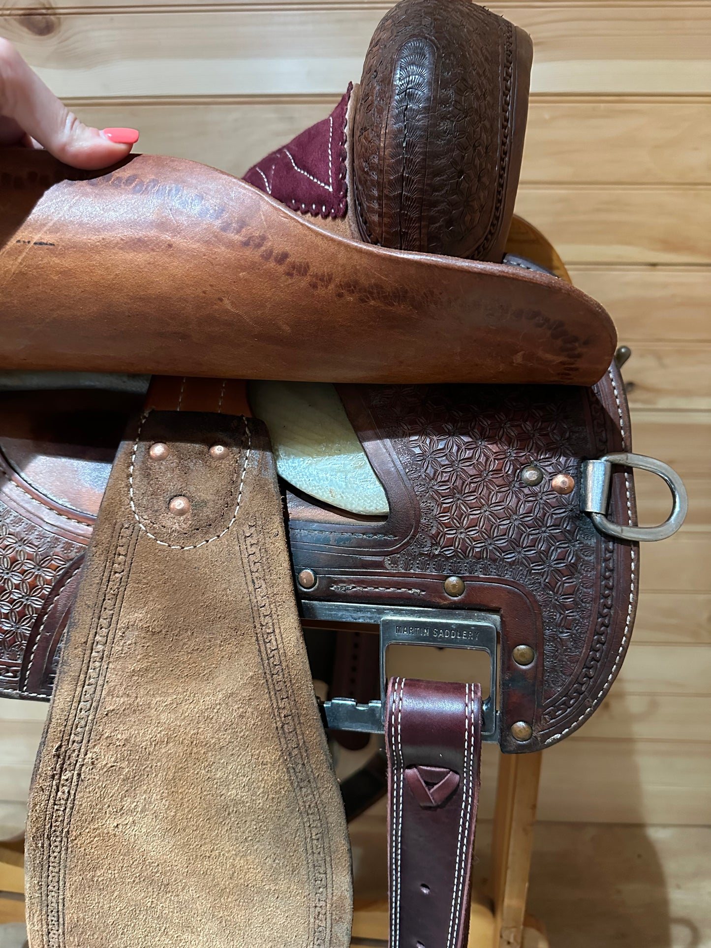 15” Martin Crown C Barrel Racing Saddle Model 4585