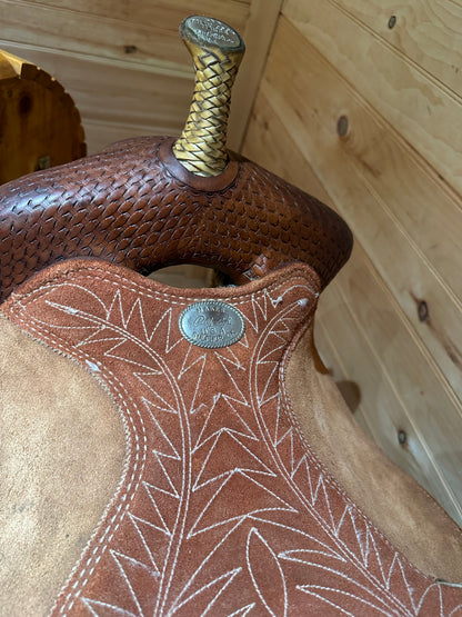 14” Billy Cook Maker Sulphur, OK Barrel Racing Saddle Model 1527