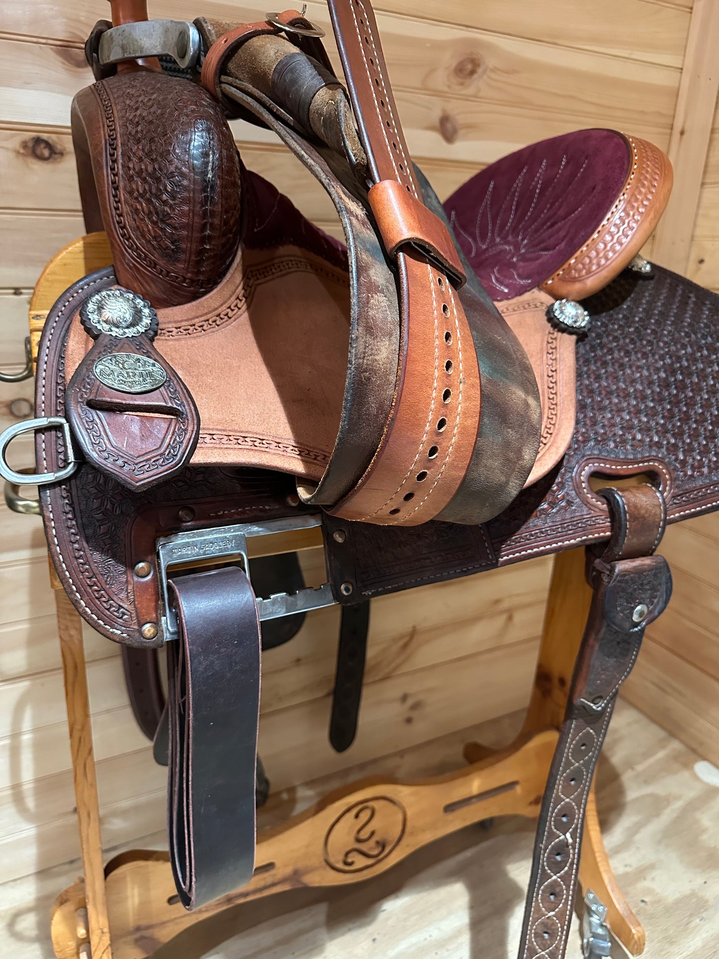 15” Martin Crown C Barrel Racing Saddle Model 4585