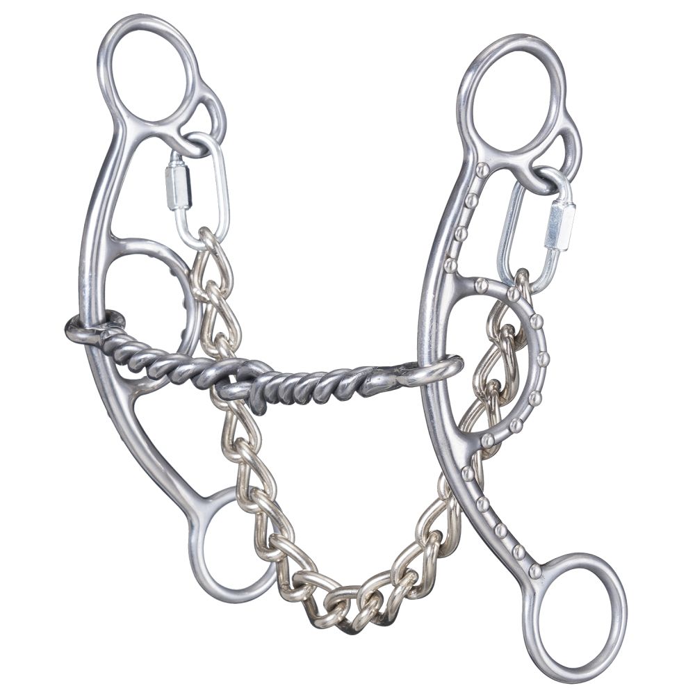 Tough1 Sweet Iron Twisted Wire Short Shank Gag Snaffle
