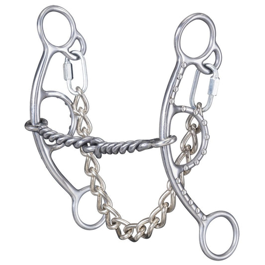 Tough1 Sweet Iron Twisted Wire Short Shank Gag Snaffle