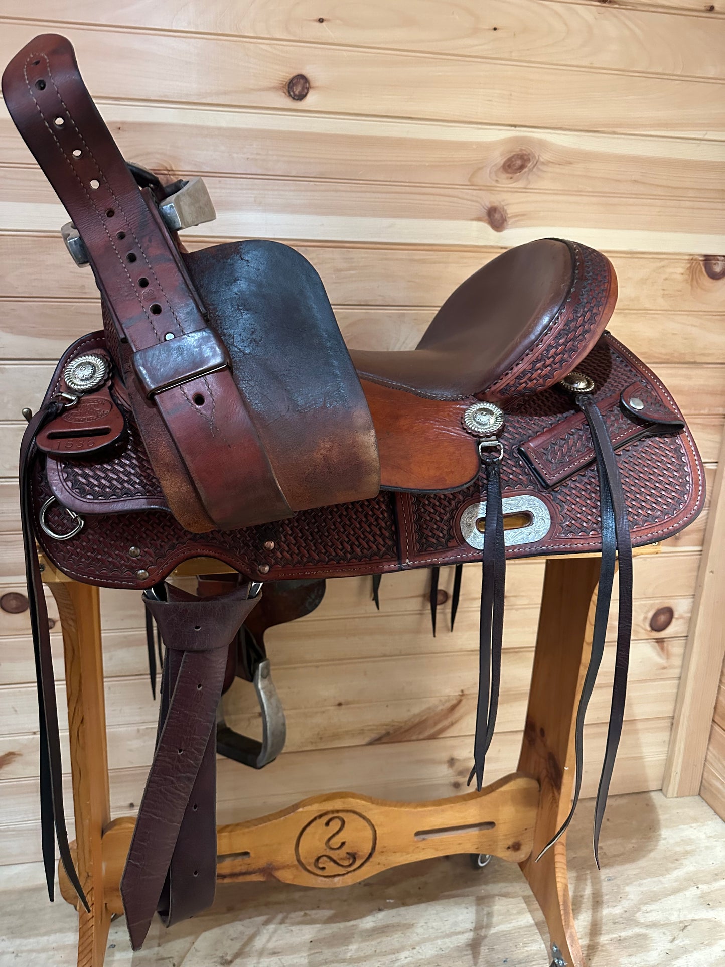 16” Billy Cook Maker Sulphur,OK Western Trail Saddle Model 1536