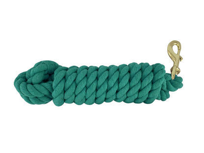 10' Braided Cotton Lead with Brass Snap - Assorted Colors