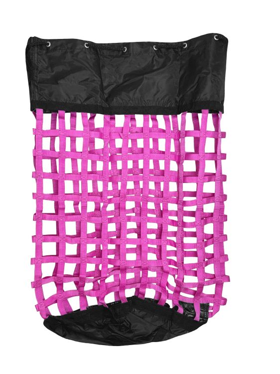 XL Solid Bottom Slow Feed Hay Bag with Draw String Top Closure
