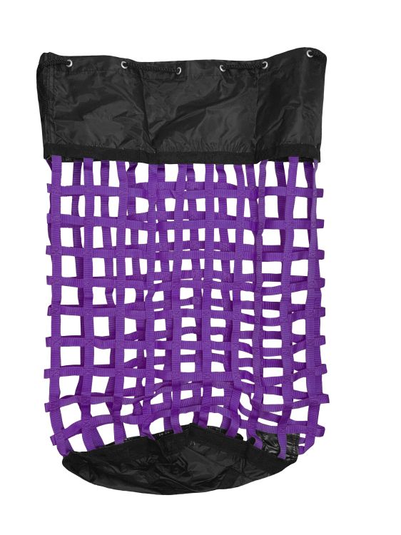 XL Solid Bottom Slow Feed Hay Bag with Draw String Top Closure