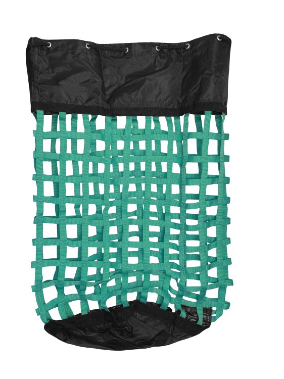 XL Solid Bottom Slow Feed Hay Bag with Draw String Top Closure