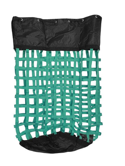 XL Solid Bottom Slow Feed Hay Bag with Draw String Top Closure