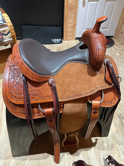 15”, 16”, 17” Silver Royal Round Rock All Around Western Saddle