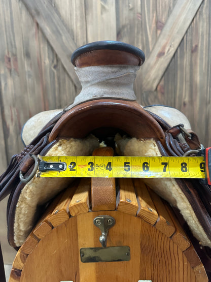 16” Watt Bros Stock Saddle Co. Wade Western Saddle - Dennis Reis Wade Model