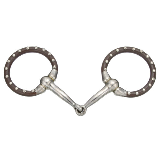 Tough1 Miniature Offset Dee with Dots Snaffle – 4"