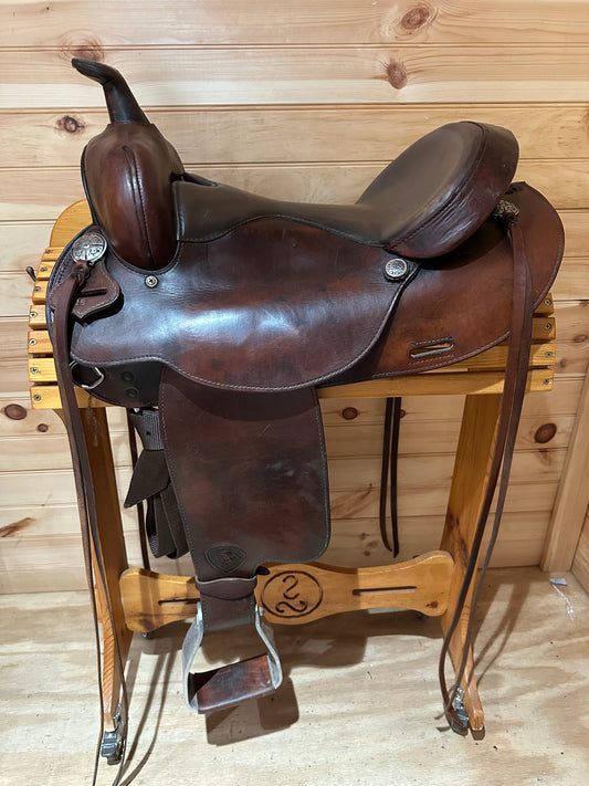 16” Tex Tan Hereford Round Skirt Western Trail Saddle Model 08-797C6